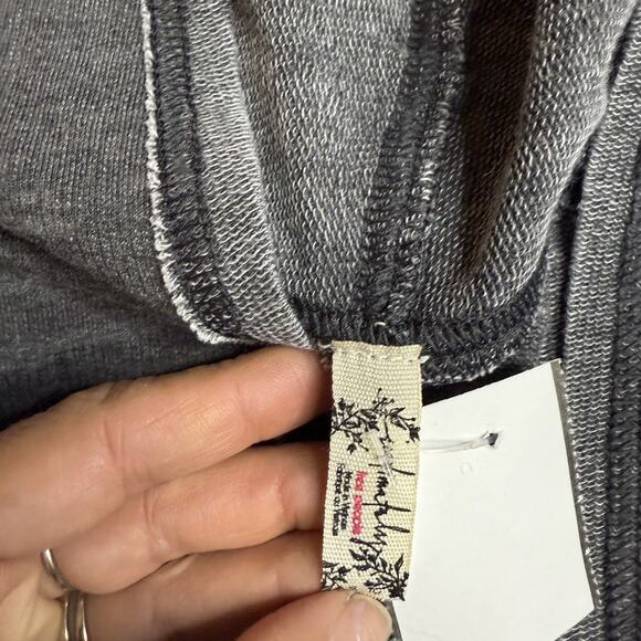 Free People Intimately Cozy Girl Longline Cardigan Womens XL Gray Wash Duster - Picture 5 of 7